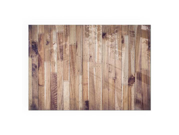 Tulup Kaminbodenplatte 100x70 cm - Holzbrett in Anordnung, Braun, Glas, Rechteckig, 100x70x0.4 cm, Elektrogeräte, Heizgeräte, Elektrokamine