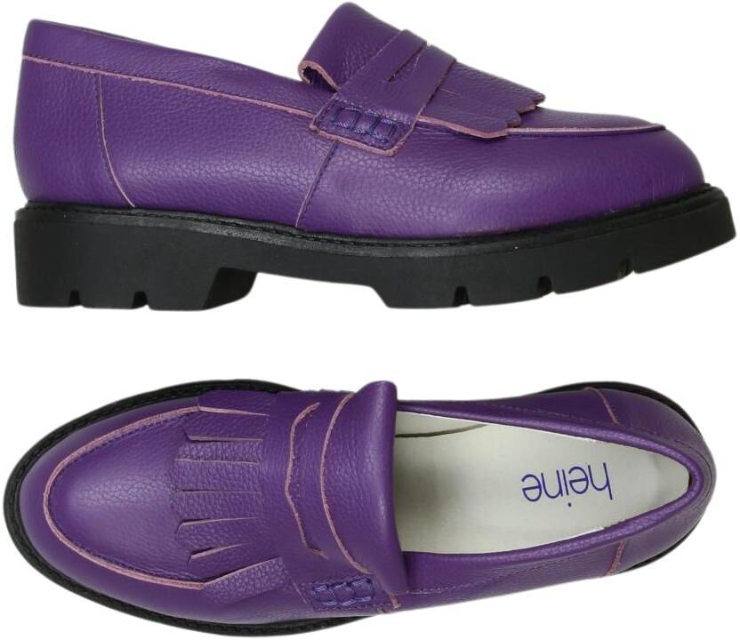 Heine Damen Halbschuh, Lila, Gr. EU 36, Leder - Second Hand