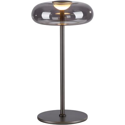 LED Tischleuchte "POSH", grau, 1, Ø 22cm H: 45cm, 1 Stk., SCHÖNER WOHNEN-KOLLEKTION, Leuchten, SCHÖNER WOHNEN Kollektion, Schnurdimmer, Memoryfunktion, LED Tischleuchte