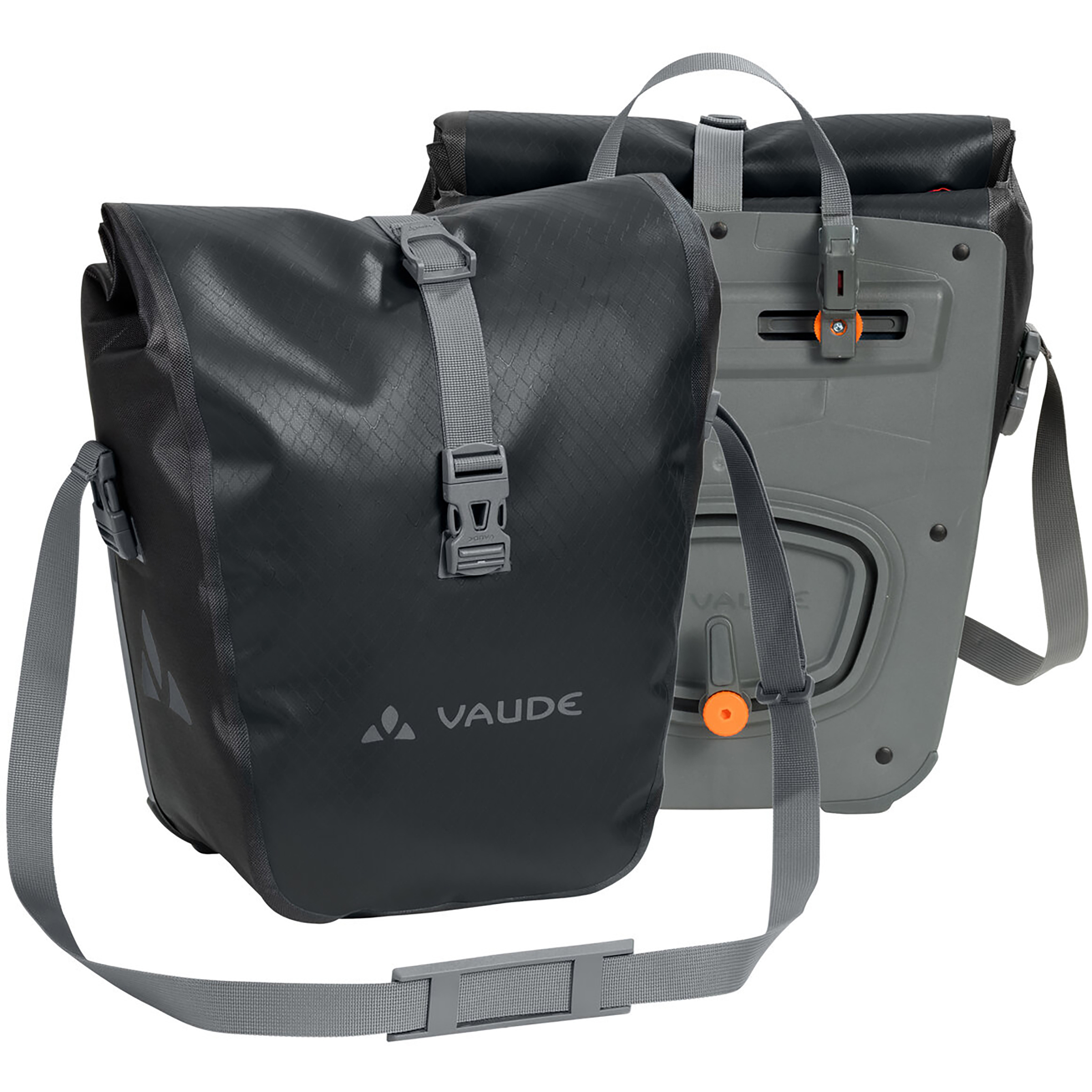 Vaude Aqua Front Vorderradtasche Fahrradtaschen schwarz Größe 28L Bikepacking | Commuting Wasserdicht Wasserabweisend