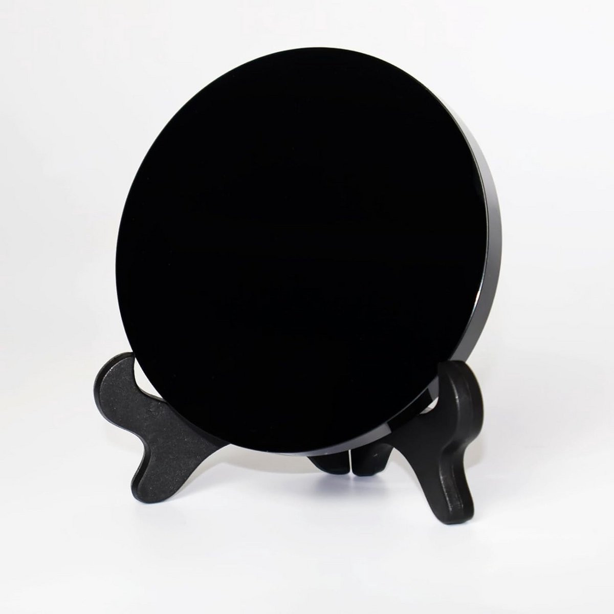 Zwarte Obsidiaan Spiegel voor Divinatie en Huisdecoratie