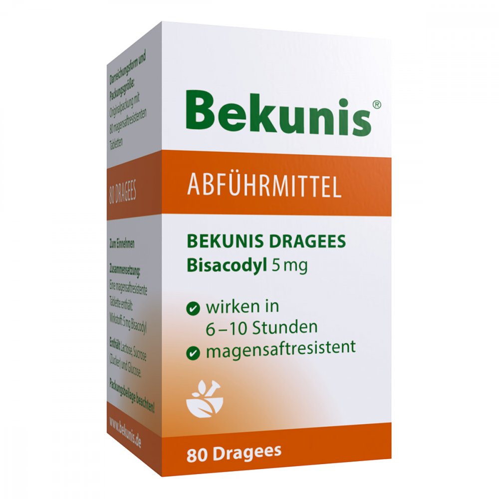Hansa Naturheilmittel GmbH Bekunis Dragees Bisacodyl 5mg 04512027