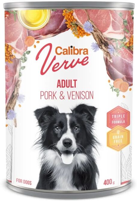 Calibra Dog Gf Verve Adult Porco e Veado 6 Ud 400 g