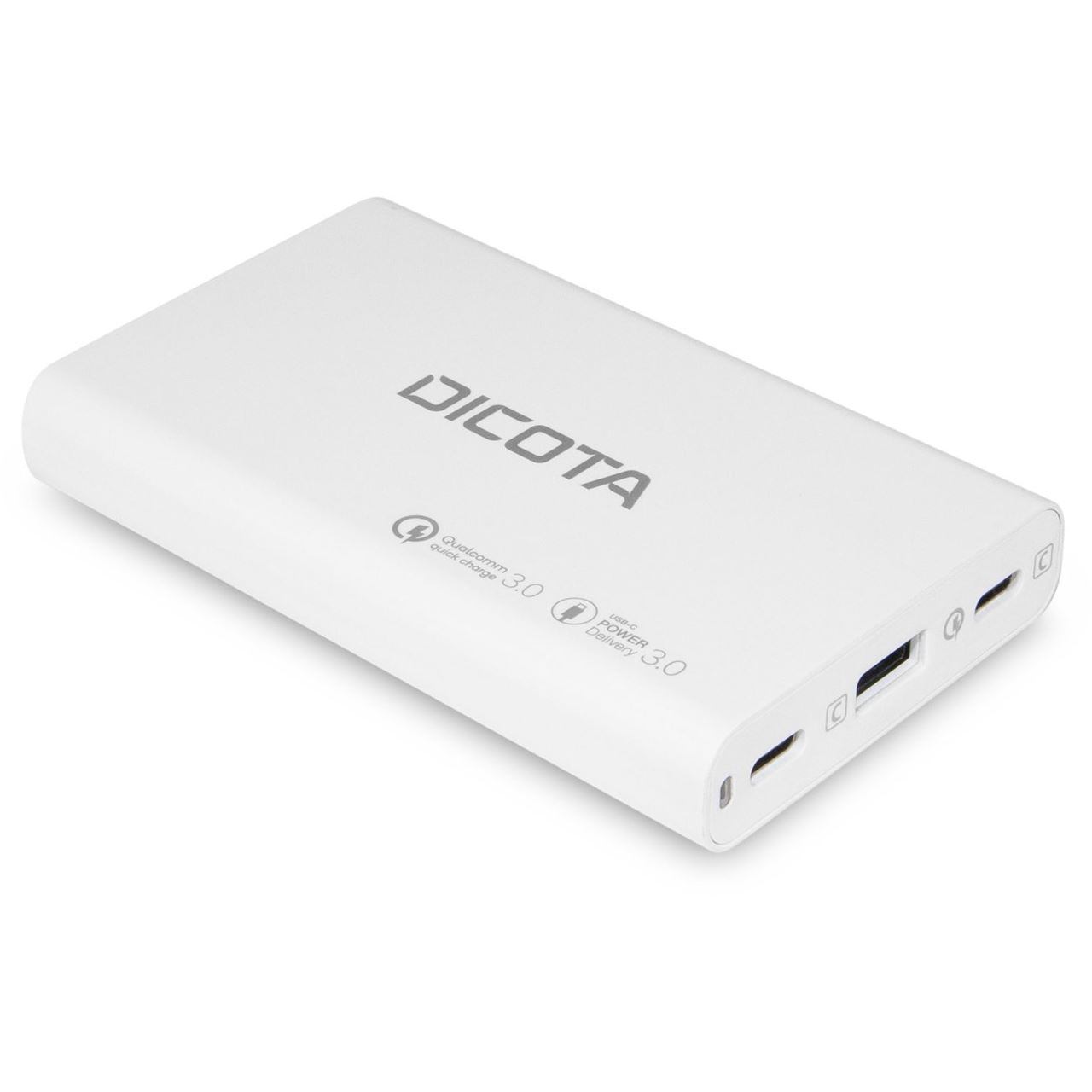 Dicota 3-Port Laptop Ladegerät Universal (65W) weiß