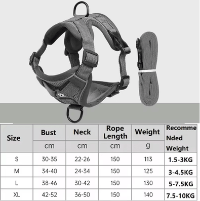 Inspire Picks SecureStride Anti Escape Cat Harness And Leash Set red l (5 7.5kg)