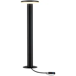 Paulmann Plug & Shine LED Pollerleuchte Plate Einzelleuchte insektenfreundlich IP44 2200K 7W   Anthrazit 94723