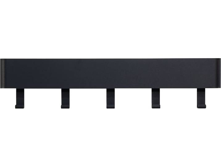 Garderobenhalter SPINDER DESIGN Dax Play , schwarz, B:52cm H:12cm T:7,5cm, Metall, Garderobenhalter, Garderobenhalter, Metall, Breite 52 cm