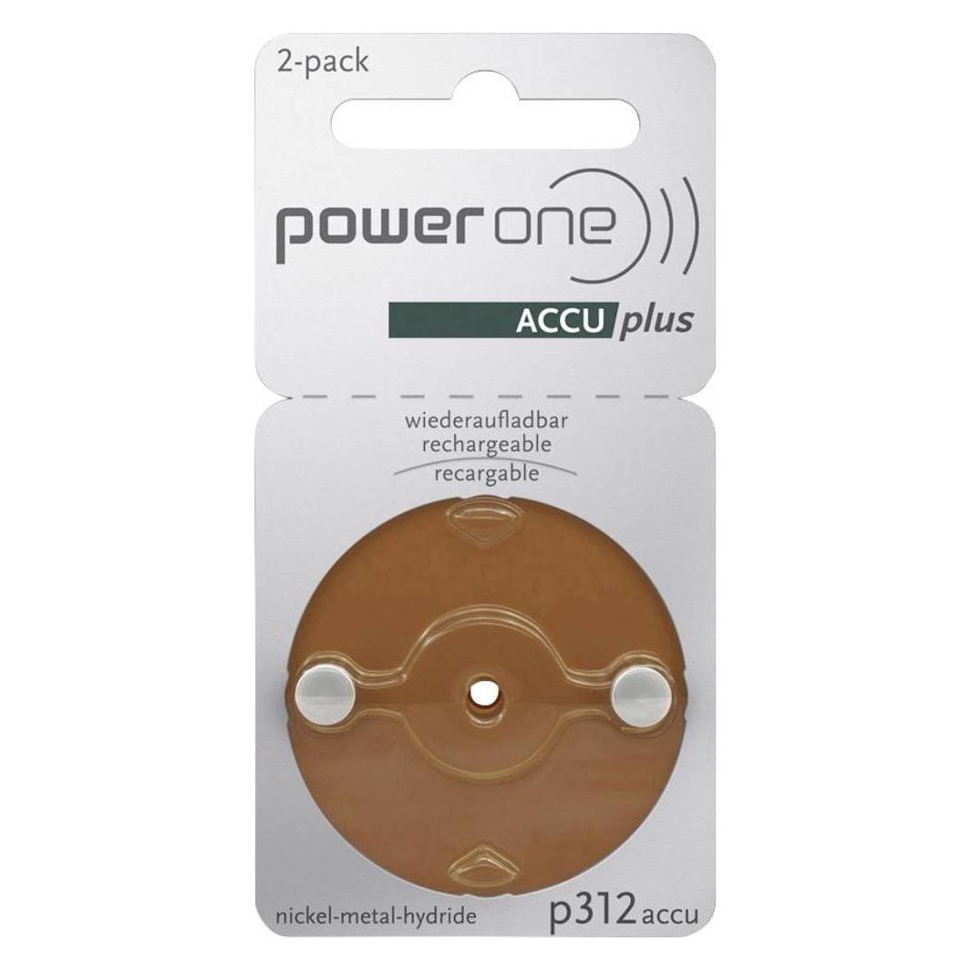 Powerone Accu plus (2 Stk., A312, 23 mAh) (1657800)