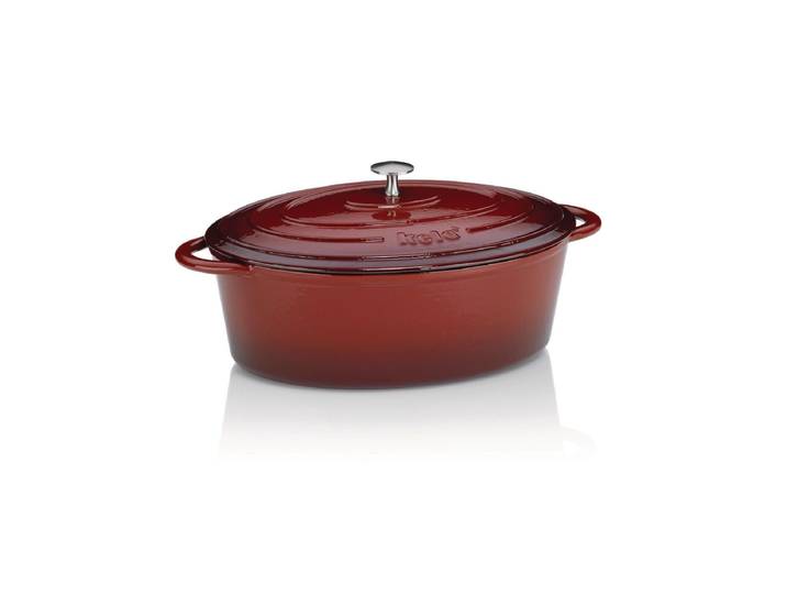 Bratentopf KELA Calido 33 cm , rot, B:33cm H:12cm, Töpfe, Bratentopf