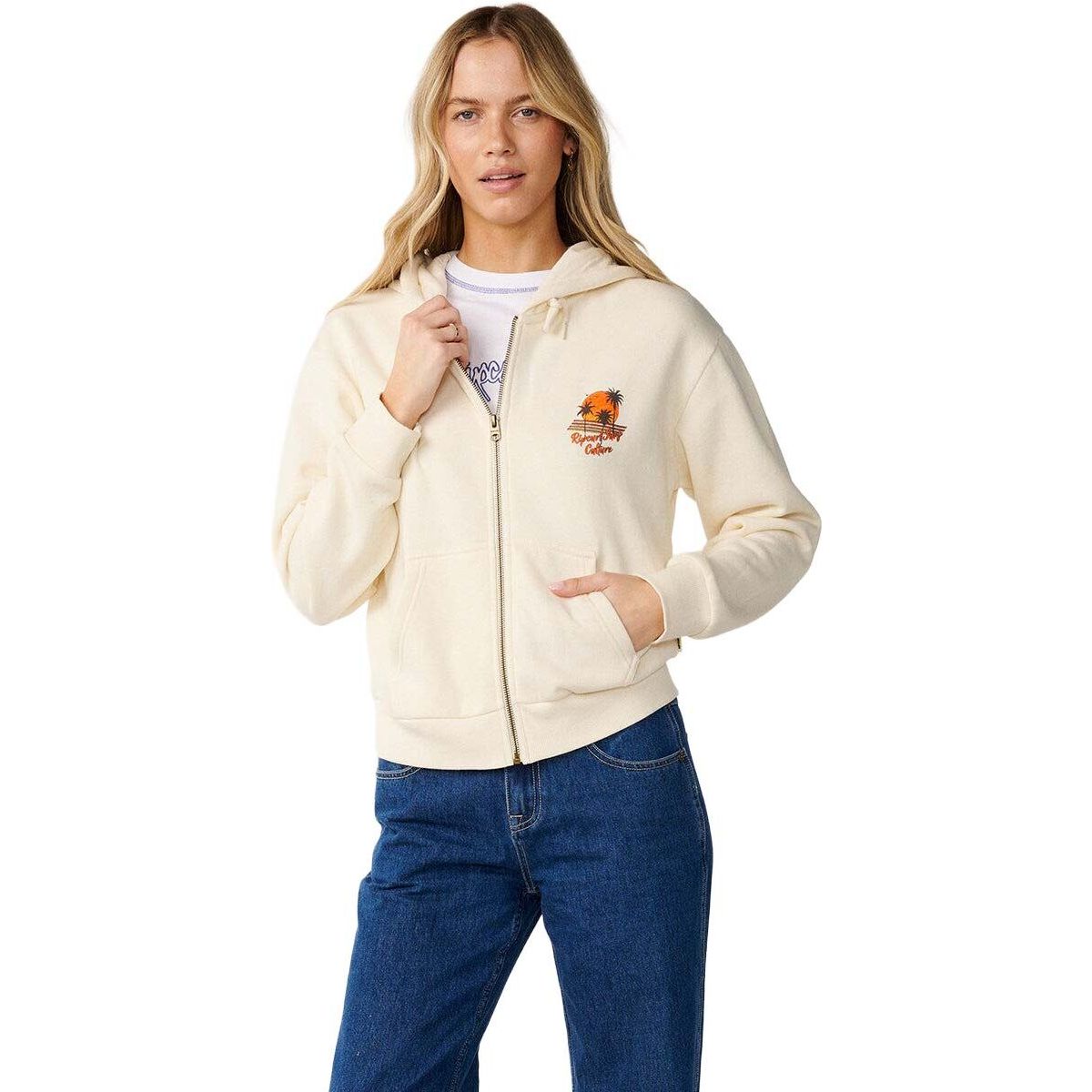 RipCurl Surf Culture Standard Zip Thru bone (3021) L 0CZWFL-3021-L