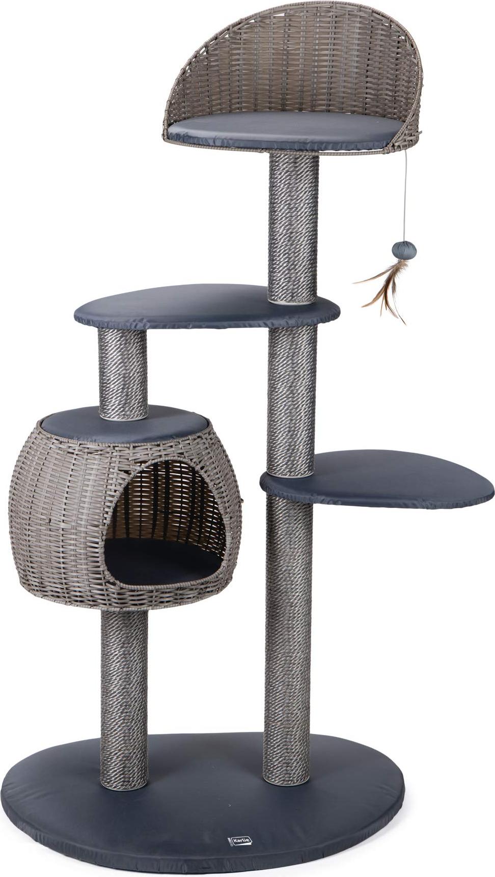 Karlie Outdoor Kratzbaum Misty - Kratzbaum - Grau - 77x57x160 cm