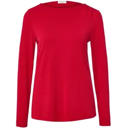 Tchibo - Blusenshirt mit Raffung - Damen - Gr. M - rot