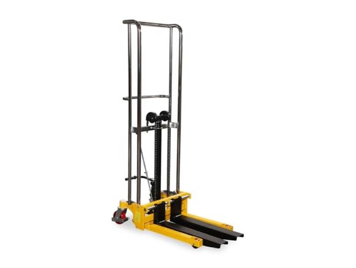 Fahrbarer Hubtisch mit Gabeln und Plattform, Mini-Stapler, 400 kg, 1,5 m Hubhöhe, 650 mm Gabellänge