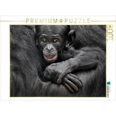 CALVENDO Puzzle Bonobo XEKELE | 1000 Teile Lege-Größe 64x48cm Foto-Puzzle für glückliche Stunden