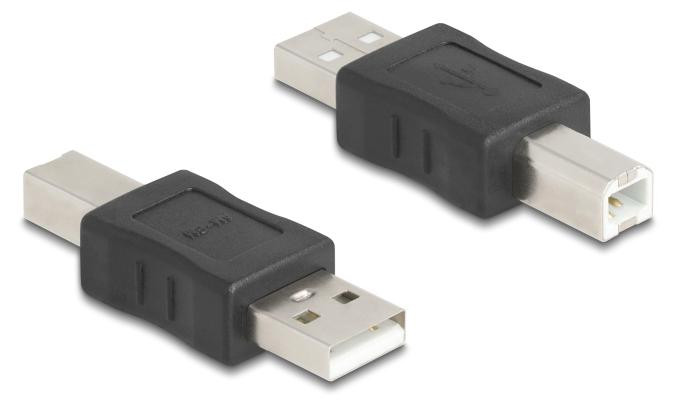 Delock USB 2.0 adapter van USB Type-A naar USB Type-B