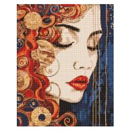 Ideyka Diamantmosaik - Schönes Mädchen (59728579)