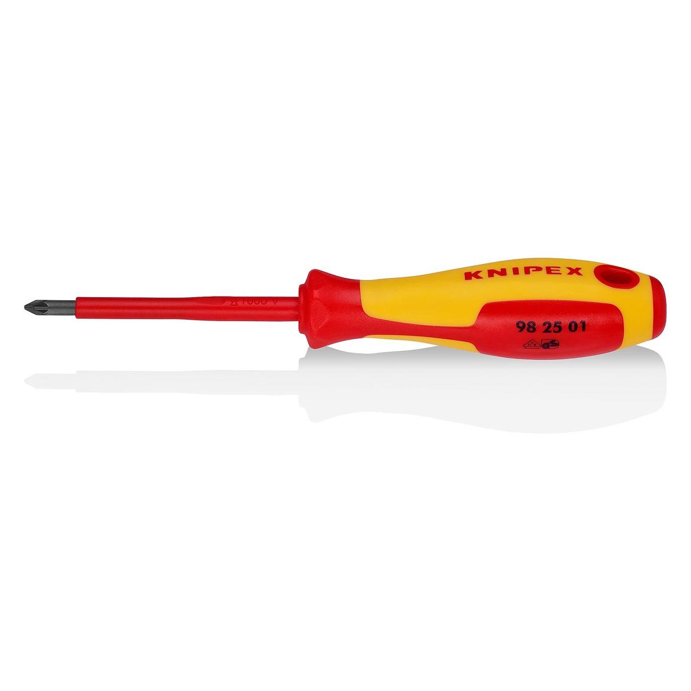 Knipex Schraubendreher für Kreuzschlitzschrauben (Pozidriv-Kreuzschlitz (PZ)) (98 25 01)