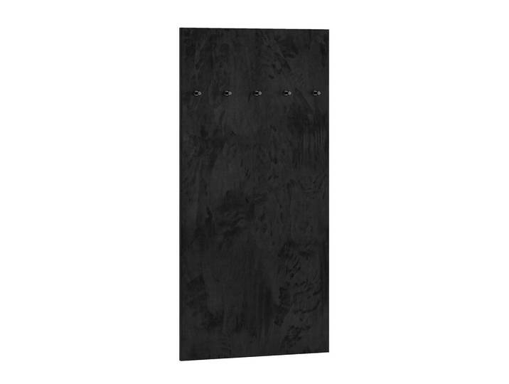 Feldmann-Wohnen Wandpaneel Oiven Schwarz 70 / 3 / 145cm, 70x145x3 cm, Garderobe, Garderobenpaneele