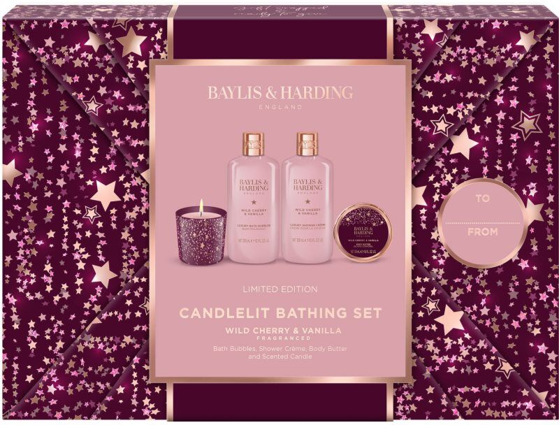 Baylis & Harding Wild Cherry & Vanilla gift set for the bath