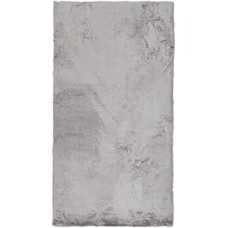 Kunstfell Denise 1 in Silber/Weiß ca. 80x150cm