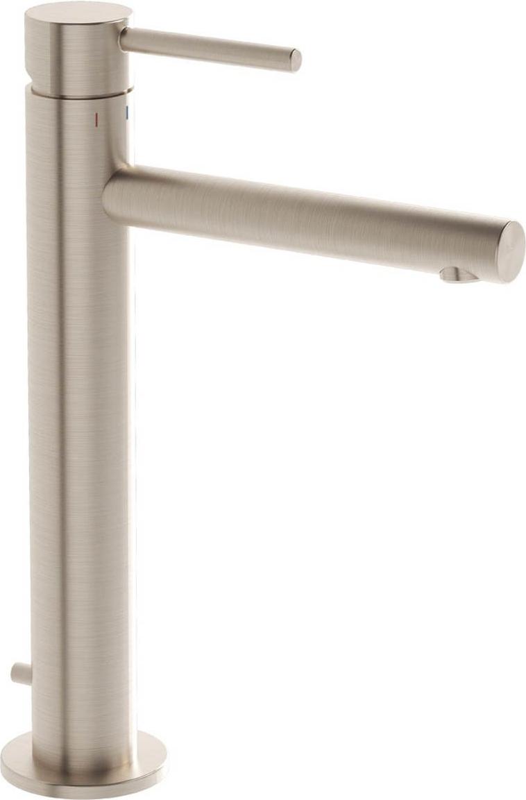 Waschtischmischer, Oberfläche gebürstetes Nickel, mit Pop-up-Ventil und einfacher Installation | A4256934