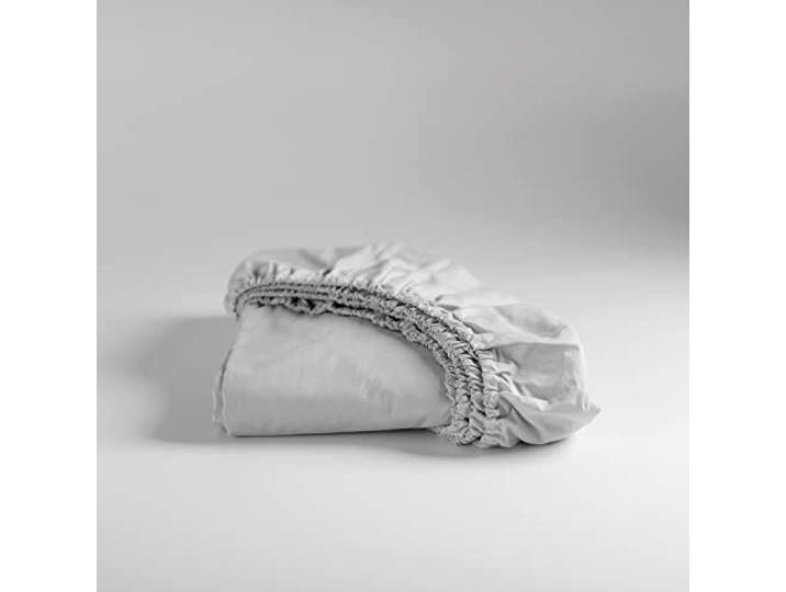Cinderella A48209 Spannbetttuch, Baumwolle, hellgrau, 180 x 180 x 200 cm