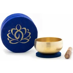 Klangschalen-Center Klangschalen-Set Box Meditation (Klangschale), Perkussion, Blau