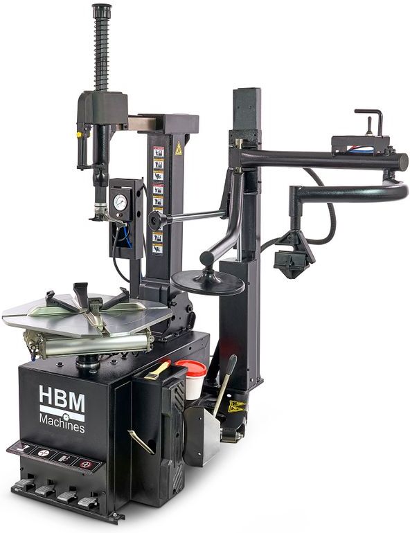 HBM Reifenmontiermaschine mit Hilfsmontagearm