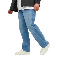 Jack & Jones Herren Jeans JJIMIKE JJORIGINAL AM 783 Plussize - Relaxed Fit - Blau - Blue Denim - Blue Denim 12235400 - 40W / 32L