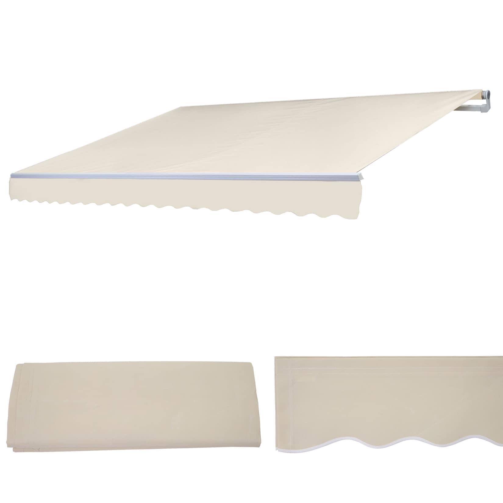 Ersatz-Bezug für Markise MCW-E31, Gelenkarmmarkise Ersatzbezug Sonnenschutz, 3x2,5m ~ Acryl creme