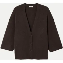 Oversized Strickjacke Braun XS/S