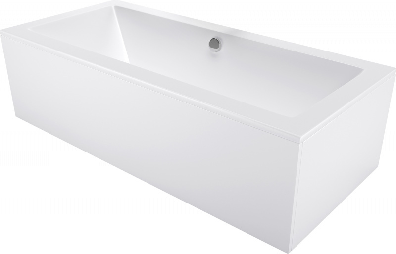Mexen Cube Badewanne rechteckig 190 x 80 cm mit Verkleidung, weiß - 55051908000X