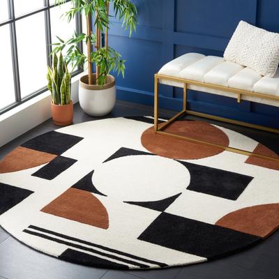 SAFAVIEH Handmade Rodeo Drive Frouwa Mid-Century Modern Wool Rug