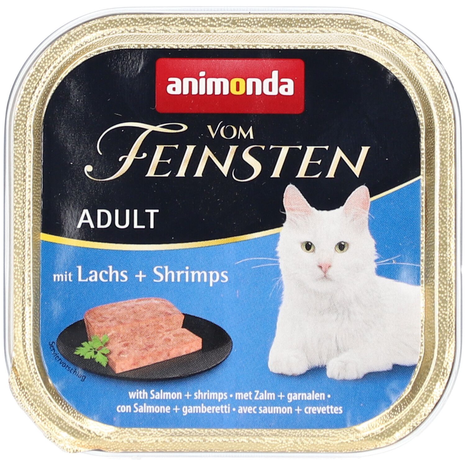 Animonda Vom Feinsten mit Lachs und Shrimps für Katzen 100 g Futter