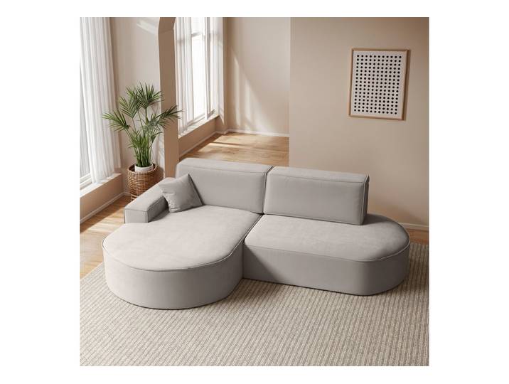 yourhouse24 Ecksofa PARMA PRO mit Schlaffunktion – Organisches Design