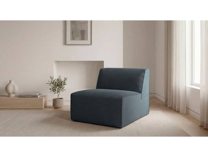Sofaelement GOODPRODUCT Clayton Breite 76 cm , grau, B:76cm H:70cm T:96cm, 100% Polyester, Polsterelemente, Sofaelement, in einem trendigen Cord-Bezug