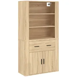 Helloshop26 - Buffet Sideboard Kommode Kleiderschrank Aufbewahrungsmöbel Organizer Küche Wohnzimmer Lounge hohes 02_0034217