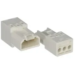 Wago 267-563 Steckerteil mit Anschluss für PE-Kontaktlasche,mit PE-Kontakt,3-polig,weiß 267563  - 50 Stück
