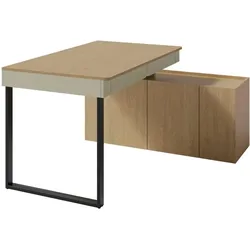 SCHREIBTISCHKOMBINATION Lico Schreibtisch mit Kommode für Jugendzimmer, Eukalyptus