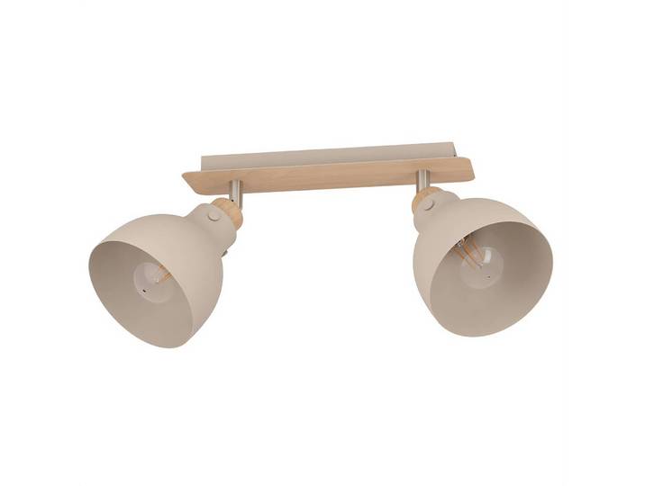 Deckenleuchte Arrecife 53 x 24 x 15cm Beige 2 Material: Metall, Metall Metallart: Stahl Oberfläche Metall: Vernickelt E27