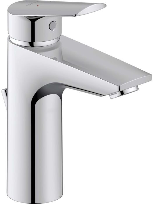 Duravit No. 1 Waschtischarmatur N11022001010 mit Zugstangen-Ablaufgarnitur, Ausladung 106mm, Minus-Flow, chrom