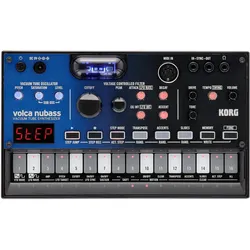 Korg Volca Nubass, Synthesizer, Schwarz, Blau