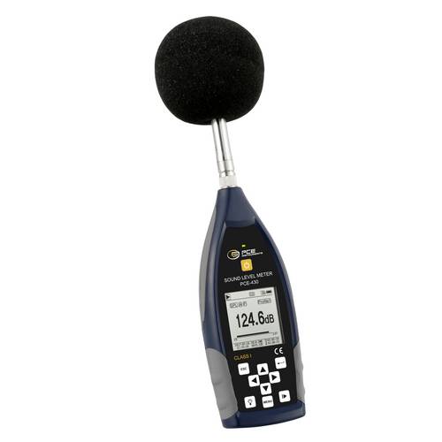 PCE Instruments PCE-430 Schallpegelmesser 22 - 136 db(A) 3Hz - 20kHz Oktavfilter 8 Hz-16kHz Genauigkeit Klasse 1