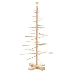 Weihnachtsbaum Xmas Tree Gestell Buchenholz Fuß/Stern Fichtenholz H 125 cm