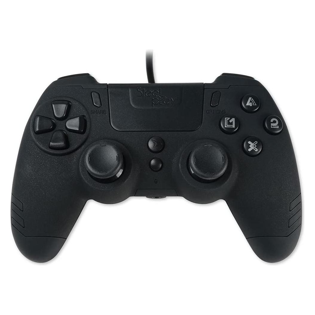 Steelplay Slim Pack Wired Controller Ruby Red Multi (PC, PS4) (JVAMUL00151)