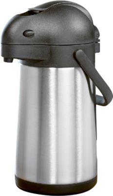 Pumpkanne 1,9 L, doppelwandiger Edelstahl, Pumpsystem mit Silikonring, 360° Drehfunktion, Ø150 × H330 mm
