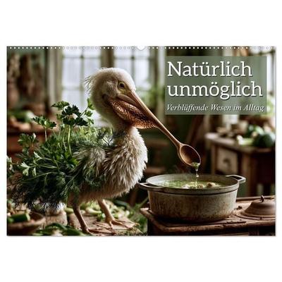 Natürlich unmöglich. Verblüffende Wesen im Alltag (Wandkalender 2027 DIN A2 quer), CALVENDO Monatskalender