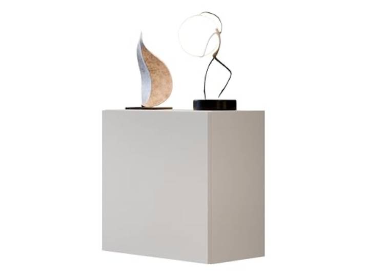 Mirjan24 Hängevitrine Cholon in quadratischer Form (Cashmere) Kompakter Vitrinenschrank mit Push-to-Open-System und 2 Innenfächern für Deko und Wohnaccessoires