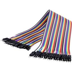 Renkforce JKMM403 Jumper-Kabel Arduino, Banana Pi, Raspberry Pi® [40x Drahtbrücken-Stecker - 40x Drahtbrücken-Stecker] 30.00 cm Bunt RF-4599692