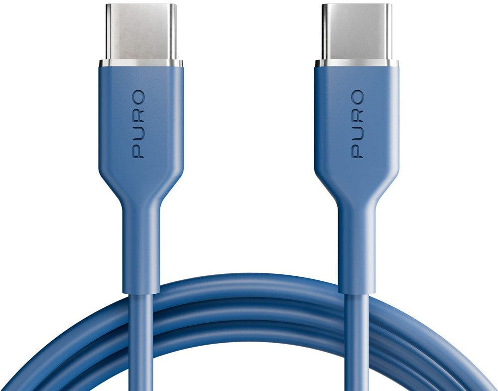 Puro ICON Kabel - USB-C til USB-C - 25W - 1.5m - Blå